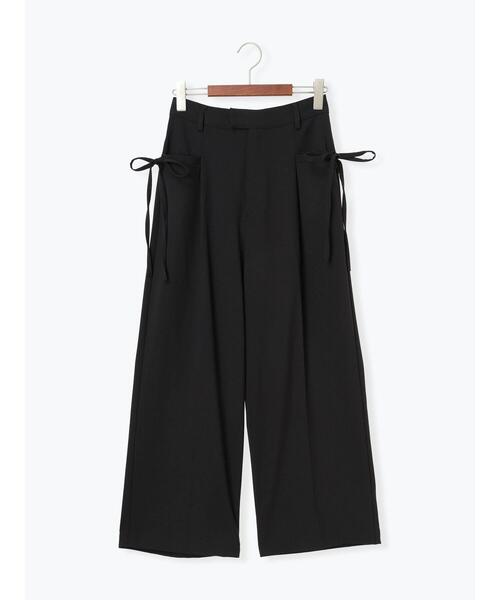 Te chichi TERRASSE(テチチテラス)の「サイドリボンセンタープレスパンツ(その他パンツ・レディース・チャコールグレー/ブラック/ベージュ・F)」の15枚目の写真