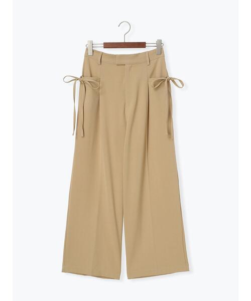 Te chichi TERRASSE(テチチテラス)の「サイドリボンセンタープレスパンツ(その他パンツ・レディース・チャコールグレー/ブラック/ベージュ・F)」の16枚目の写真