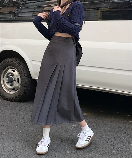 Dream garden（ドリームガーデン）の「サイドプリーツロングスカート（スカート・レディース・ブラック/ダークグレー/ダークブラウン・S/XL/2XL/L/M/3XL/4XL/5XL）」の20枚目の写真