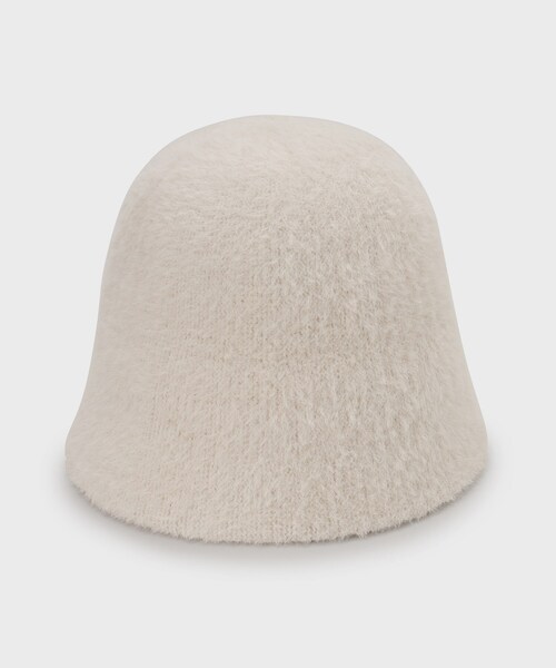 THE SHOP TK （ザ ショップ ティーケー ）の「◆シャギーアールヌーボーハット（ハット・レディース・アイボリー/ブラック・00）」の4枚目の写真