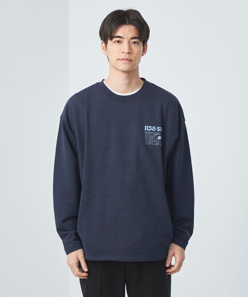 green label relaxing(グリーンレーベルリラクシング)の「【別注】<PARKS PROJECT>US PARK ネイビー スウェット(スウェット・メンズ・ネイビー・M/L)」の4枚目の写真