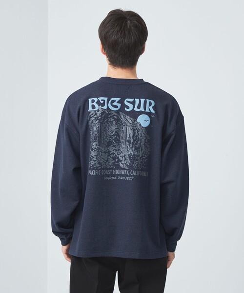 green label relaxing(グリーンレーベルリラクシング)の「【別注】<PARKS PROJECT>US PARK ネイビー スウェット(スウェット・メンズ・ネイビー・M/L)」の6枚目の写真