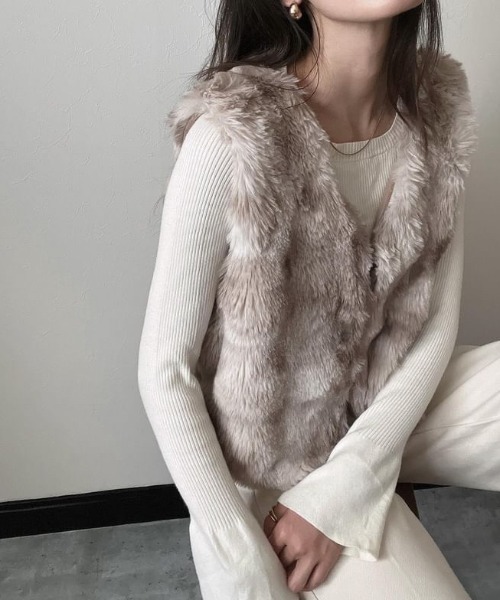 FURART ファー ベスト martinique｜フェイクファーベスト | Rakuten Fashion(楽天