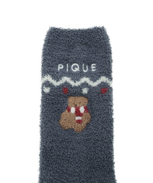 gelato pique(ジェラートピケ)の「【HOLIDAY】【HOMME】さがらBEARソックス(ソックス/靴下・メンズ・アイボリー/ネイビー・FREE)」の5枚目の写真