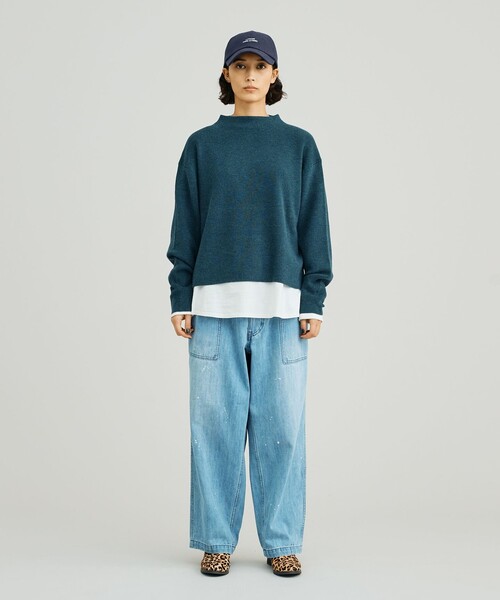 J.PRESS YORK STREET（ジェイプレスヨークストリート）の「【WOMEN】ANTI PILLING WOOL ボトルネックニット（ニット/セーター・レディース・ブルー系/ダルブルー系/オレンジ系/ライトグレー系/グレー系・F）」の6枚目の写真