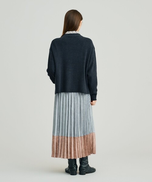J.PRESS YORK STREET（ジェイプレスヨークストリート）の「【WOMEN】ANTI PILLING WOOL ボトルネックニット（ニット/セーター・レディース・ブルー系/ダルブルー系/オレンジ系/ライトグレー系/グレー系・F）」の21枚目の写真