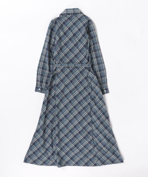 RRL（ダブル アール エル）の「チェック コットン ラップ ドレス
