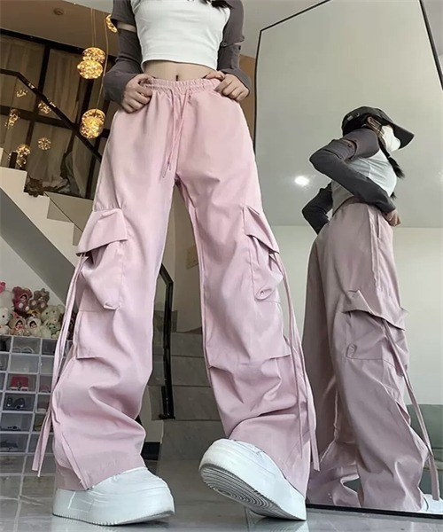 Dream garden(ドリームガーデン)の「レディース メンズライクルーズカーゴパンツ(カーゴパンツ・レディース・ピンク/イエロー/ブラック・M/S/L/XL/2XL)」の21枚目の写真