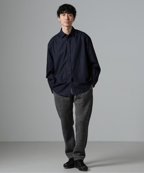 NANO universe(ナノユニバース)の「WEB限定/テンセルコットン比翼レギュラーカラーシャツ(シャツ/ブラウス・メンズ・ネイビー/ホワイト/ブルー・L/M)」の9枚目の写真