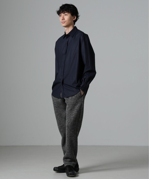 NANO universe(ナノユニバース)の「WEB限定/テンセルコットン比翼レギュラーカラーシャツ(シャツ/ブラウス・メンズ・ネイビー/ホワイト/ブルー・L/M)」の12枚目の写真