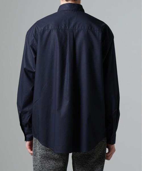 NANO universe(ナノユニバース)の「WEB限定/テンセルコットン比翼レギュラーカラーシャツ(シャツ/ブラウス・メンズ・ネイビー/ホワイト/ブルー・L/M)」の15枚目の写真