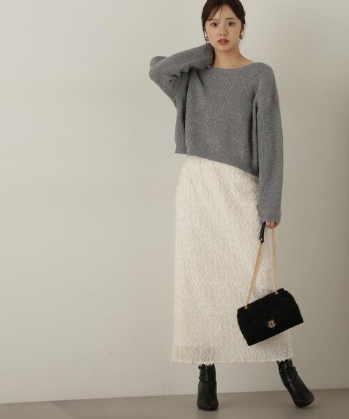 PROPORTION BODY DRESSING(プロポーションボディドレッシング)の「3Dレースタイトスカート / 1214220105(スカート・レディース・ホワイト系その他/ベージュ・SMALL/MEDIUM)」の6枚目の写真