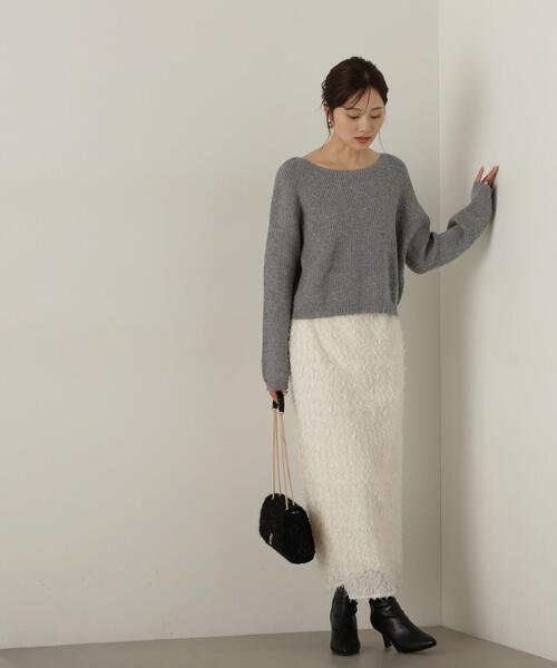 PROPORTION BODY DRESSING(プロポーションボディドレッシング)の「3Dレースタイトスカート / 1214220105(スカート・レディース・ホワイト系その他/ベージュ・SMALL/MEDIUM)」の7枚目の写真