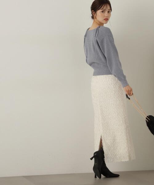 PROPORTION BODY DRESSING(プロポーションボディドレッシング)の「3Dレースタイトスカート / 1214220105(スカート・レディース・ホワイト系その他/ベージュ・SMALL/MEDIUM)」の8枚目の写真