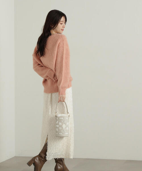 PROPORTION BODY DRESSING(プロポーションボディドレッシング)の「3Dレースタイトスカート / 1214220105(スカート・レディース・ホワイト系その他/ベージュ・SMALL/MEDIUM)」の10枚目の写真