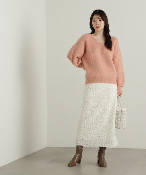 PROPORTION BODY DRESSING(プロポーションボディドレッシング)の「3Dレースタイトスカート / 1214220105(スカート・レディース・ホワイト系その他/ベージュ・SMALL/MEDIUM)」の11枚目の写真