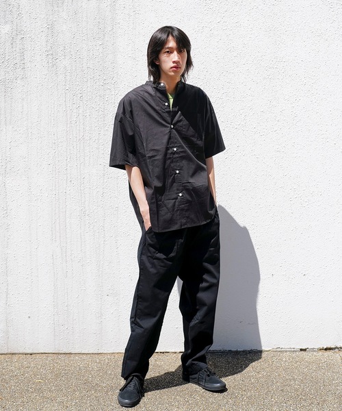 PORT OF CALL（ポートオブコール）の「PORT OF CALLポートオブコール半袖シャツ（シャツ/ブラウス・メンズ・ブラック/ホワイト・MEDIUM/LARGE）」の8枚目の写真