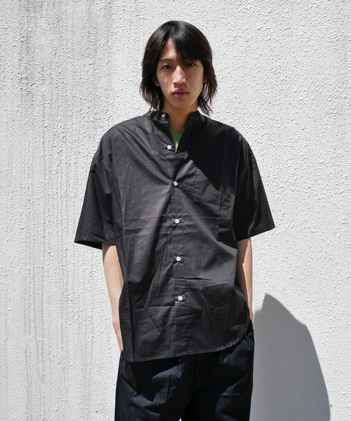 PORT OF CALL（ポートオブコール）の「PORT OF CALLポートオブコール半袖シャツ（シャツ/ブラウス・メンズ・ブラック/ホワイト・MEDIUM/LARGE）」の9枚目の写真