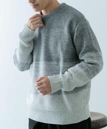 ITEMS URBANRESEARCH | リサイクルヤーン グラデーション ニット(ニット/セーター)