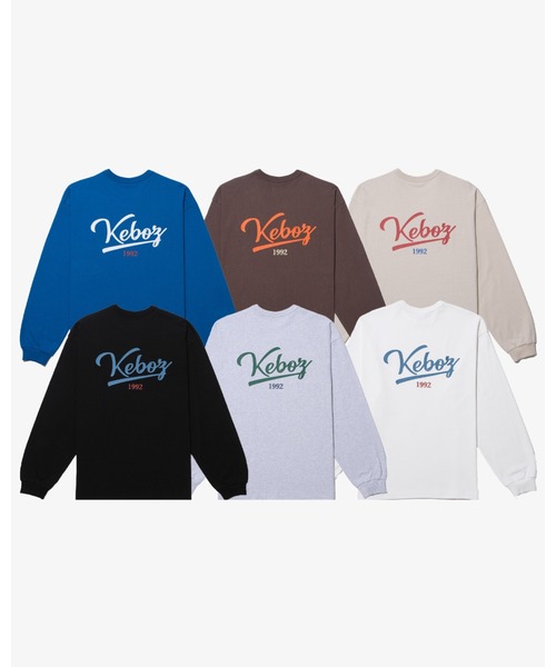 KEBOZ（ケボズ）の「ICON LOGO L/S TEE（Tシャツ/カットソー・メンズ・クリーム/ブルー/ブラック/グレー/ブラウン/ホワイト/ホワイト系1/ミント/ダークグレー/ブラック系1/ネイビー・2XL/XL/L/M/S）」の21枚目の写真
