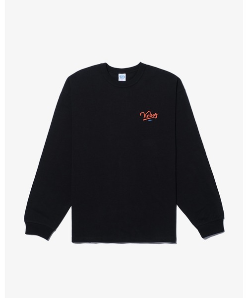 【Keboz】W ICON LOGO L/S TEE ピンク ブラック ICON LOGO L/S TEE（Tシャツ/カットソー）｜KEBOZ（ケボズ）の
