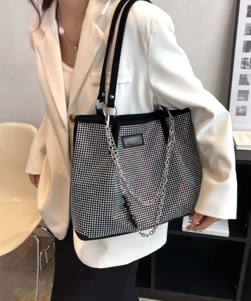 Miniministore(ミニミニストア)の「キラキラトートバッグワンショルダーバッグ(トートバッグ・レディース・カラフル/シルバー/ブラック・FREE)」の3枚目の写真