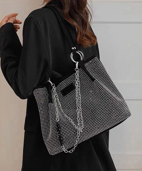 Miniministore(ミニミニストア)の「キラキラトートバッグワンショルダーバッグ(トートバッグ・レディース・カラフル/シルバー/ブラック・FREE)」の4枚目の写真