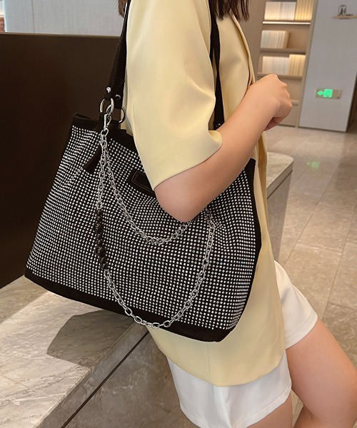 Miniministore(ミニミニストア)の「キラキラトートバッグワンショルダーバッグ(トートバッグ・レディース・カラフル/シルバー/ブラック・FREE)」の7枚目の写真
