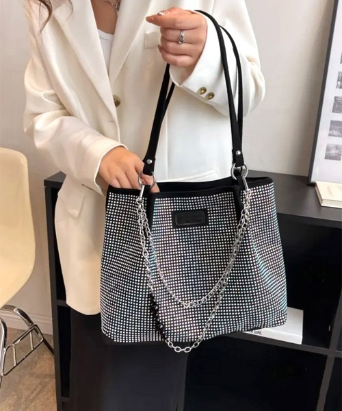 Miniministore(ミニミニストア)の「キラキラトートバッグワンショルダーバッグ(トートバッグ・レディース・カラフル/シルバー/ブラック・FREE)」の8枚目の写真