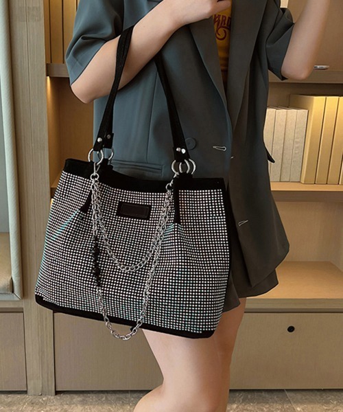 Miniministore(ミニミニストア)の「キラキラトートバッグワンショルダーバッグ(トートバッグ・レディース・カラフル/シルバー/ブラック・FREE)」の10枚目の写真