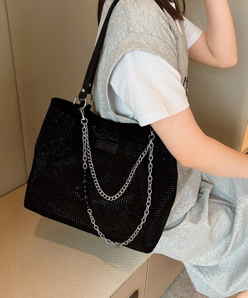 Miniministore(ミニミニストア)の「キラキラトートバッグワンショルダーバッグ(トートバッグ・レディース・カラフル/シルバー/ブラック・FREE)」の11枚目の写真