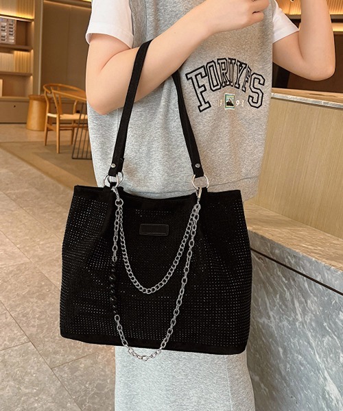 Miniministore(ミニミニストア)の「キラキラトートバッグワンショルダーバッグ(トートバッグ・レディース・カラフル/シルバー/ブラック・FREE)」の12枚目の写真