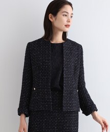 INDIVI｜インディヴィのノーカラージャケット通販 - ZOZOTOWN