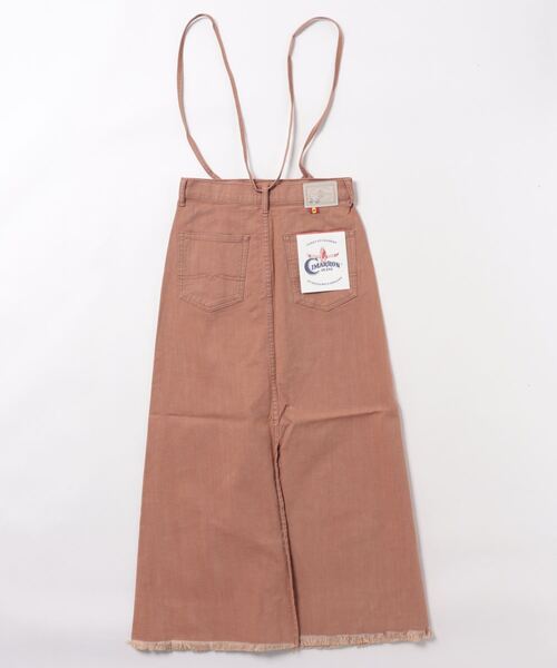CIMARRON（シマロン）の「【CIMARRON JEANS】LONG SKIRT（スカート・レディース・オレンジ/グリーン・25/26）」の3枚目の写真