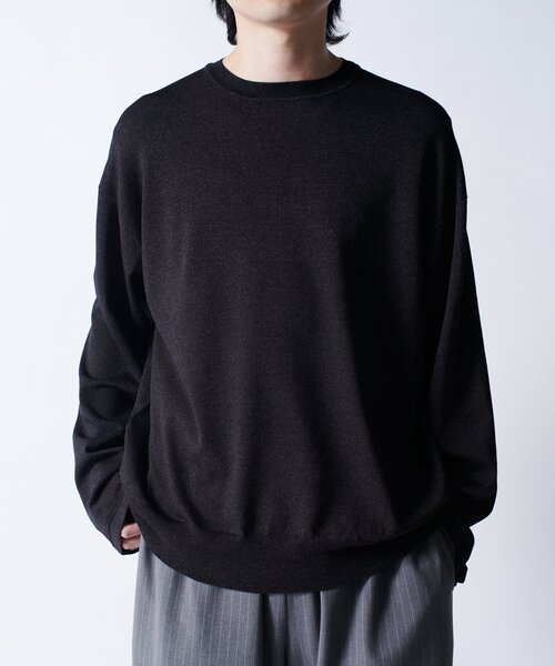 Lui's（ルイス）の「VIS/PO ハイゲージニットソー（ニット/セーター・メンズ・ブラック/グレー/ネイビー・M/S）」の14枚目の写真