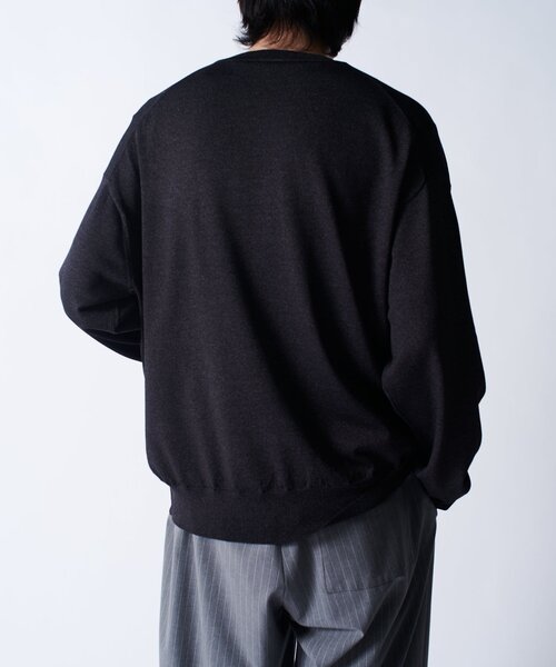 Lui's（ルイス）の「VIS/PO ハイゲージニットソー（ニット/セーター・メンズ・ブラック/グレー/ネイビー・M/S）」の16枚目の写真