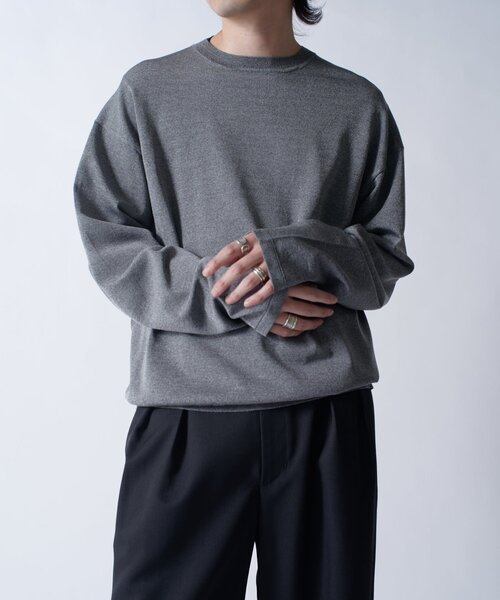 Lui's（ルイス）の「VIS/PO ハイゲージニットソー（ニット/セーター・メンズ・ブラック/グレー/ネイビー・M/S）」の17枚目の写真