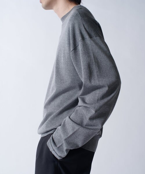 Lui's（ルイス）の「VIS/PO ハイゲージニットソー（ニット/セーター・メンズ・ブラック/グレー/ネイビー・M/S）」の18枚目の写真