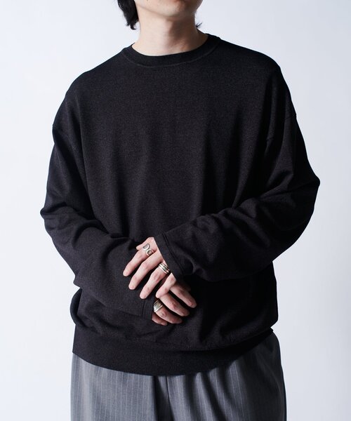 Lui's（ルイス）の「VIS/PO ハイゲージニットソー（ニット/セーター・メンズ・ブラック/グレー/ネイビー・M/S）」の2枚目の写真