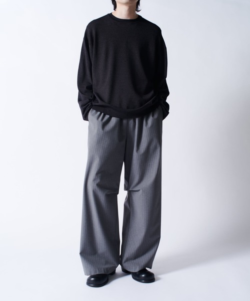 Lui's（ルイス）の「VIS/PO ハイゲージニットソー（ニット/セーター・メンズ・ブラック/グレー/ネイビー・M/S）」の4枚目の写真