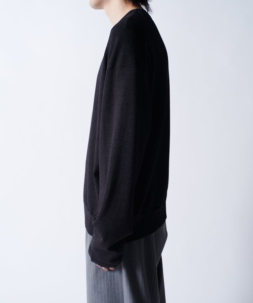 Lui's（ルイス）の「VIS/PO ハイゲージニットソー（ニット/セーター・メンズ・ブラック/グレー/ネイビー・M/S）」の10枚目の写真