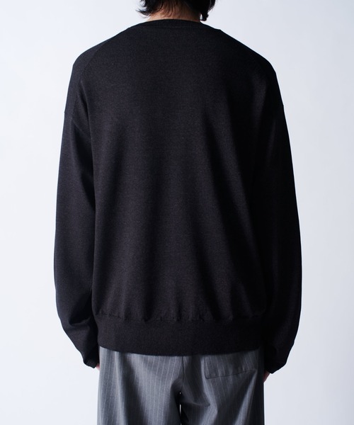 Lui's（ルイス）の「VIS/PO ハイゲージニットソー（ニット/セーター・メンズ・ブラック/グレー/ネイビー・M/S）」の11枚目の写真