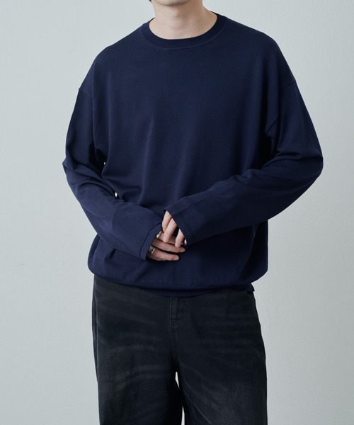 Lui's（ルイス）の「VIS/PO ハイゲージニットソー（ニット/セーター・メンズ・ブラック/グレー/ネイビー・M/S）」の20枚目の写真