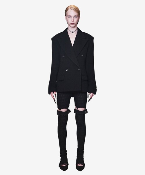 POOLDE（プールデ）の「【POOLDE/プールデ】Gypsophila Leggings/レギンス（タイツ/ストッキング・レディース・ホワイト/ブラック・FREE）」の19枚目の写真