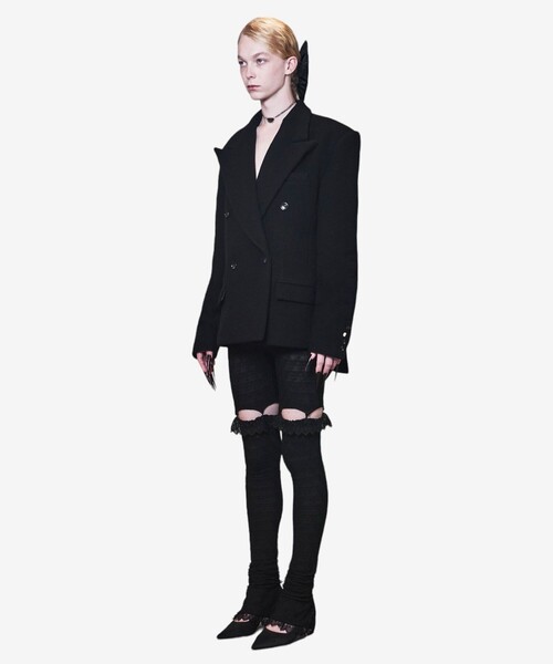 POOLDE（プールデ）の「【POOLDE/プールデ】Gypsophila Leggings/レギンス（タイツ/ストッキング・レディース・ホワイト/ブラック・FREE）」の22枚目の写真