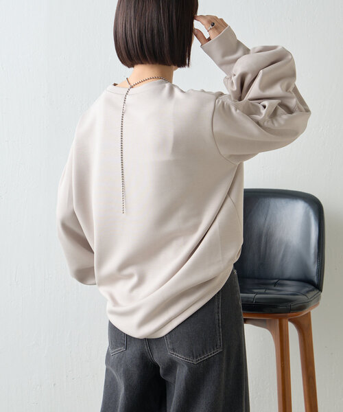 Jena espace merveilleux（ジェナ　エスパスメルヴェイユ）の「袖ギャザーダンボールカットソー（Tシャツ/カットソー・レディース・アイボリー/チャコールグレー/グレー・FREE）」の22枚目の写真