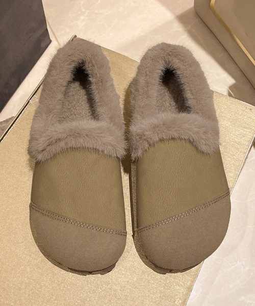 Miniministore(ミニミニストア)の「モカシン レディース 裏起毛 冬靴(モカシン/デッキシューズ・レディース・ブラウン/ベージュ/ブラック・25.0cm/24.5cm/24.0cm/23.5cm/23.0cm/22.5cm)」の7枚目の写真