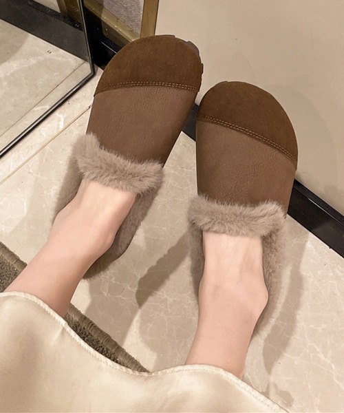 Miniministore(ミニミニストア)の「モカシン レディース 裏起毛 冬靴(モカシン/デッキシューズ・レディース・ブラウン/ベージュ/ブラック・25.0cm/24.5cm/24.0cm/23.5cm/23.0cm/22.5cm)」の11枚目の写真