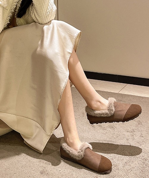 Miniministore(ミニミニストア)の「モカシン レディース 裏起毛 冬靴(モカシン/デッキシューズ・レディース・ブラウン/ベージュ/ブラック・25.0cm/24.5cm/24.0cm/23.5cm/23.0cm/22.5cm)」の13枚目の写真