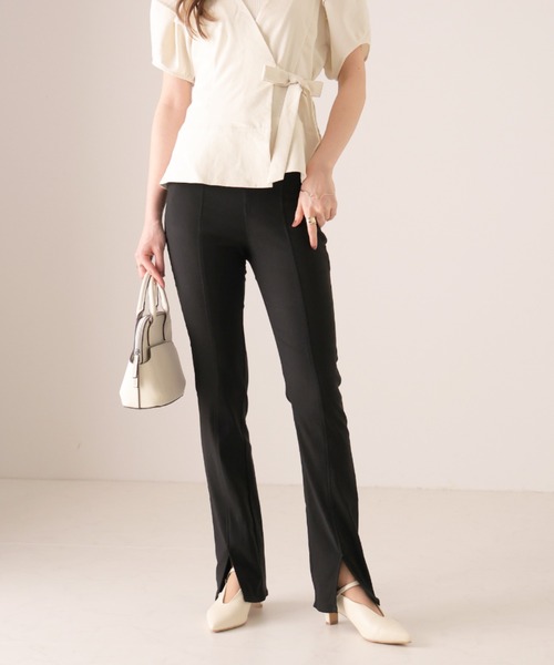 VIVIAN（ヴィヴィアン）の「履きごこちやみつき感激 ポインテッドトゥスリットストラップ5cmプレートヒールパンプス（パンプス・レディース・シルバー/ブラック系その他2/ホワイト系その他5・21.5/22/22.5/23/23.5/24/24.5/25/25.5/26）」の18枚目の写真